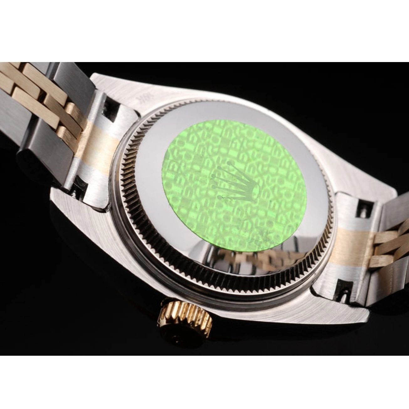 AAA Replica Watches Rolex Steel Two Stainless Gold 98078 Plated Datejust Tone Yellow 0805